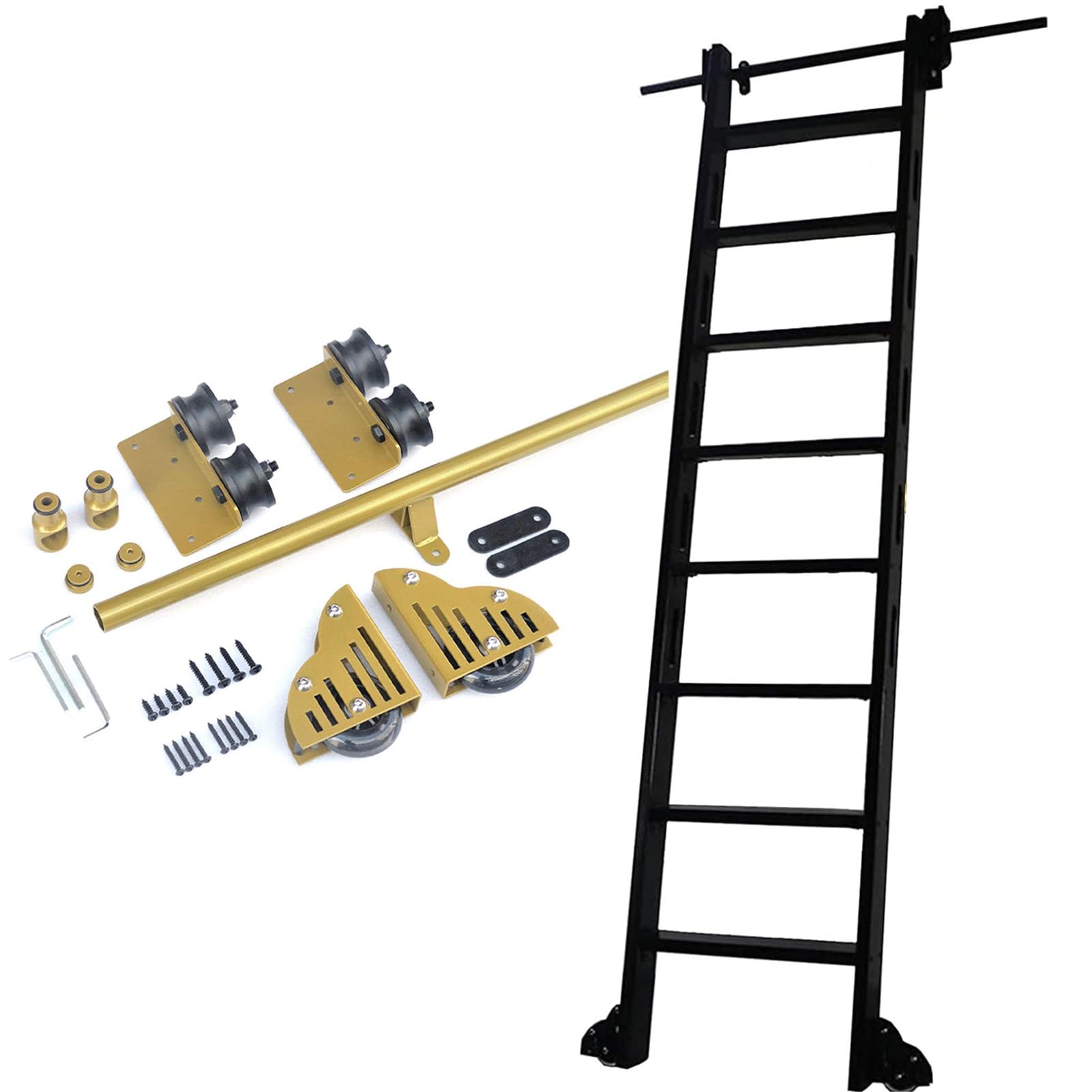 Kit de quincaillerie pour rail coulissant silencieux afin de supprimer les bruits de portes