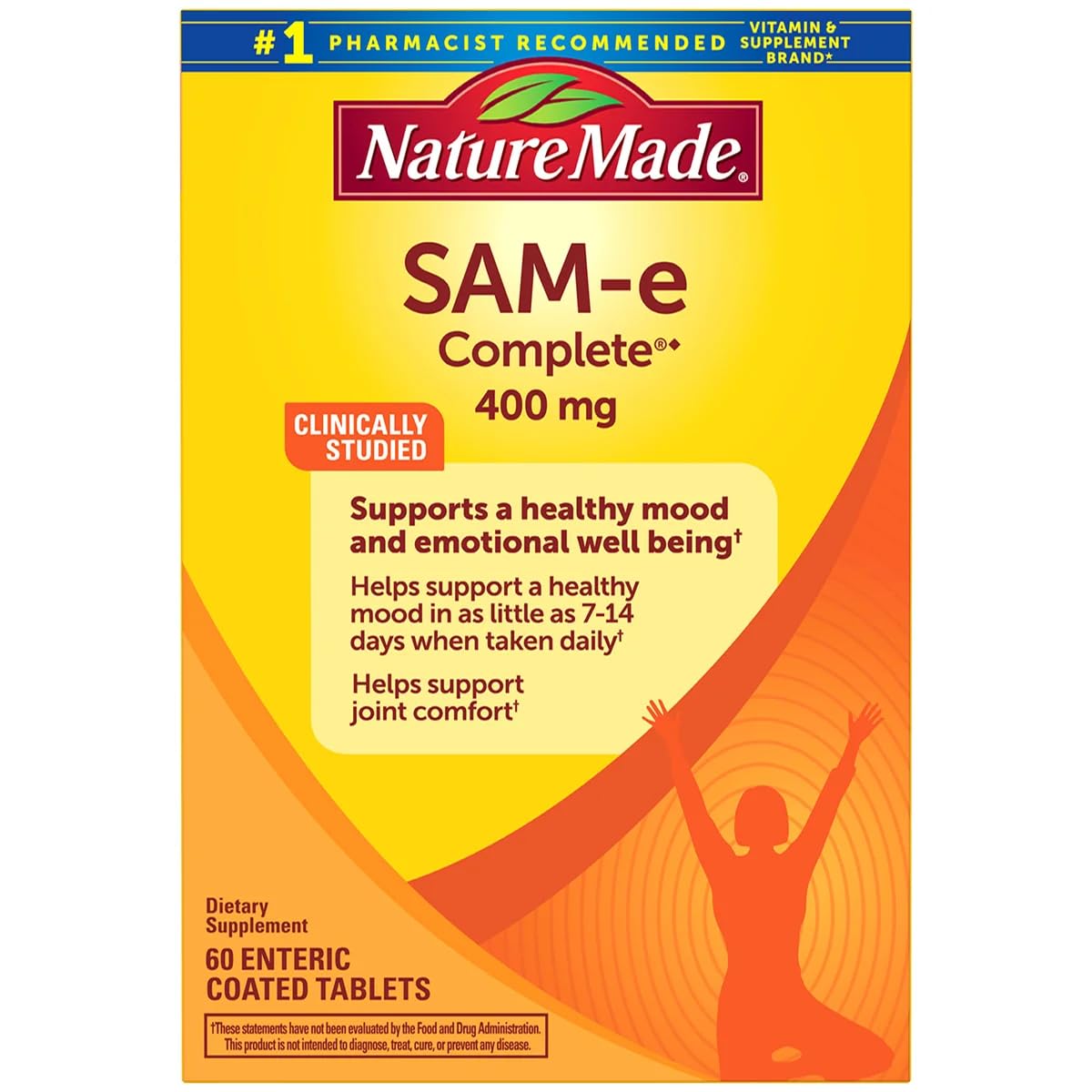 Nature Made SAM-e Complete 400 mg - 60 Enteric Coated Tablets
