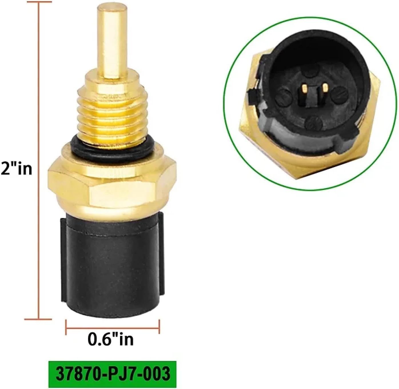 2PCS Car Coolant Temperature Sensor&Switch, for CR-V, for Civic, for Isuzu Automotive Accessories 7760-P00-003+37870-PJ7-003