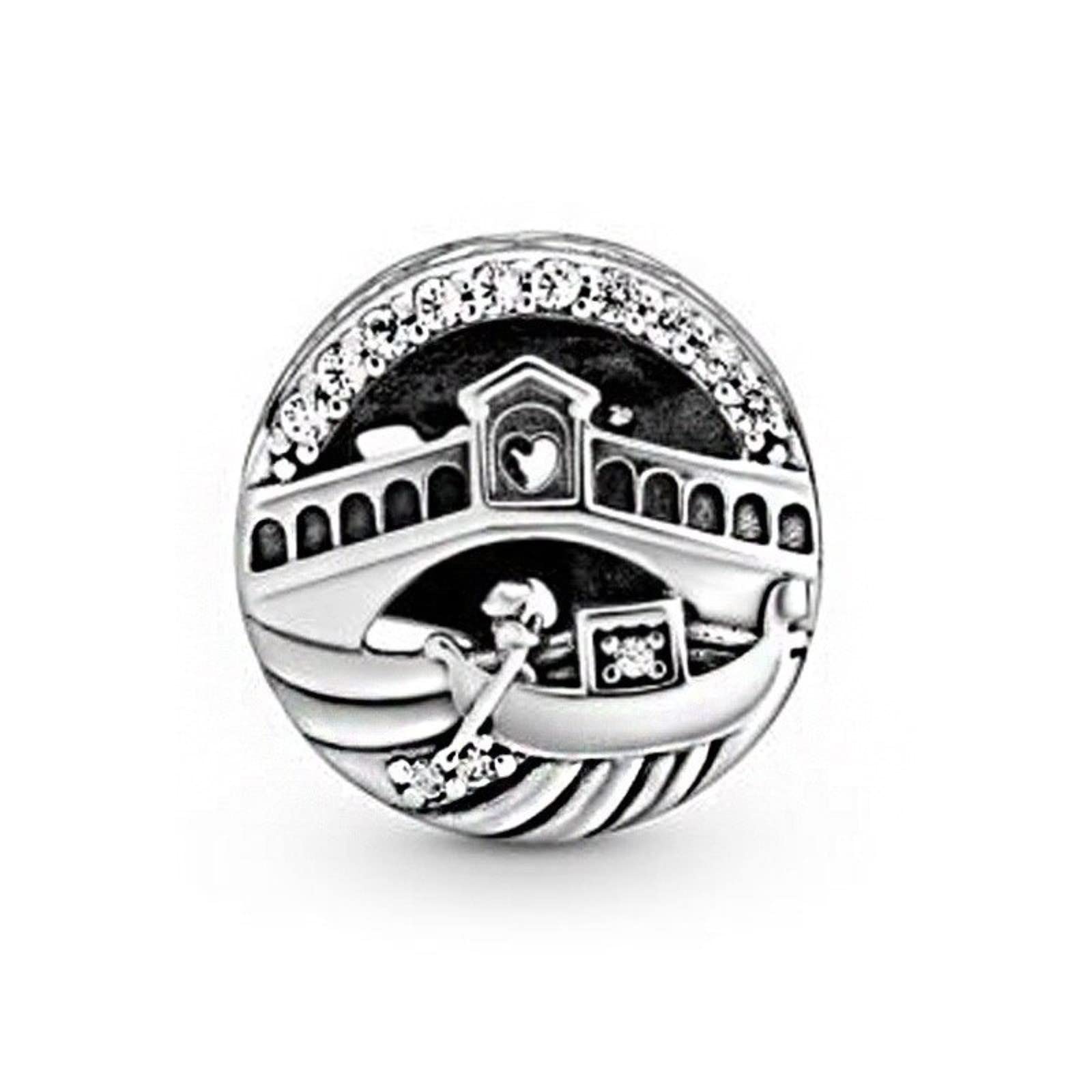 MMC Silver Plated Venice Rialto Bridge Charm Beads for Bracelets