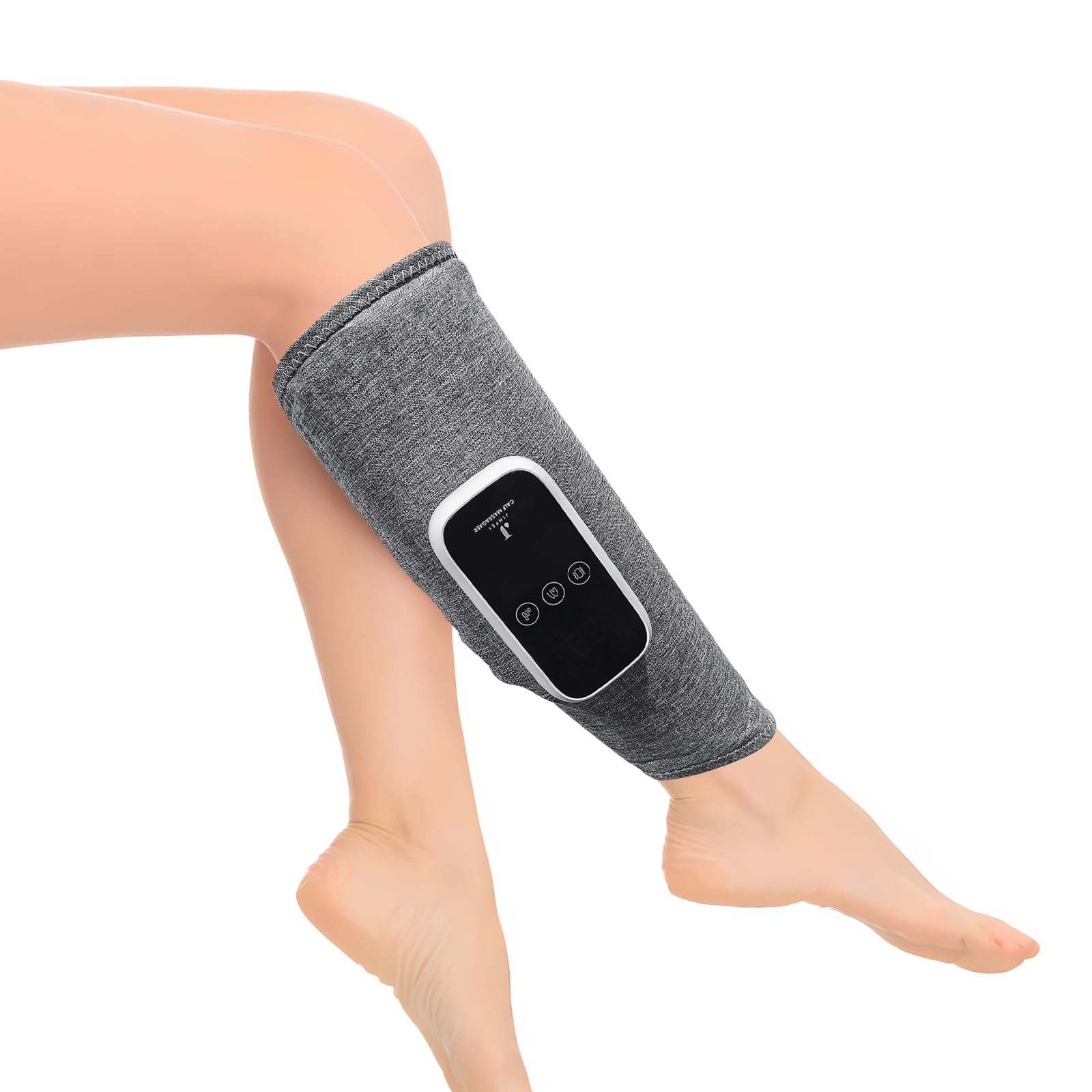 J JINPEI Leg Massager, Cordless Leg Massager with 3 Modes and 3 Intensities, Calf Massager with Heat for Men Women (2 pcs)