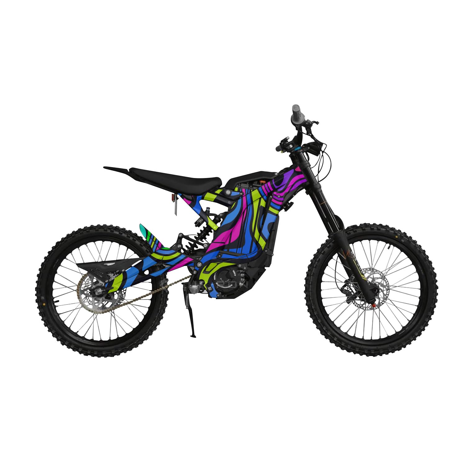 Surron Light Bee Graphics Kit Wrap - Fluorescent - Sur-Ron Skin - Premium 3M Vinyl Protective Wrap Decal Cover - Easy to Apply | Crafted in The USA by MightySkins