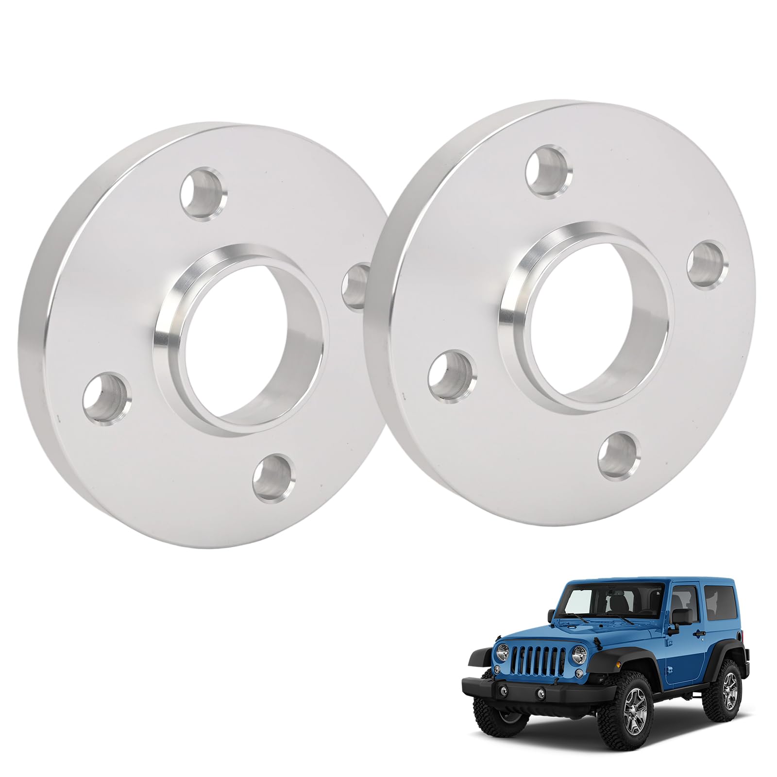 4x100mm Spurverbreiterung, 2pcs 15mm Spurplatten für E30 BMW 318i 325i 325e VW Golf Jetta Audi, M12x1.5 Stehbolzen & Nabenbohrung 57.1mm