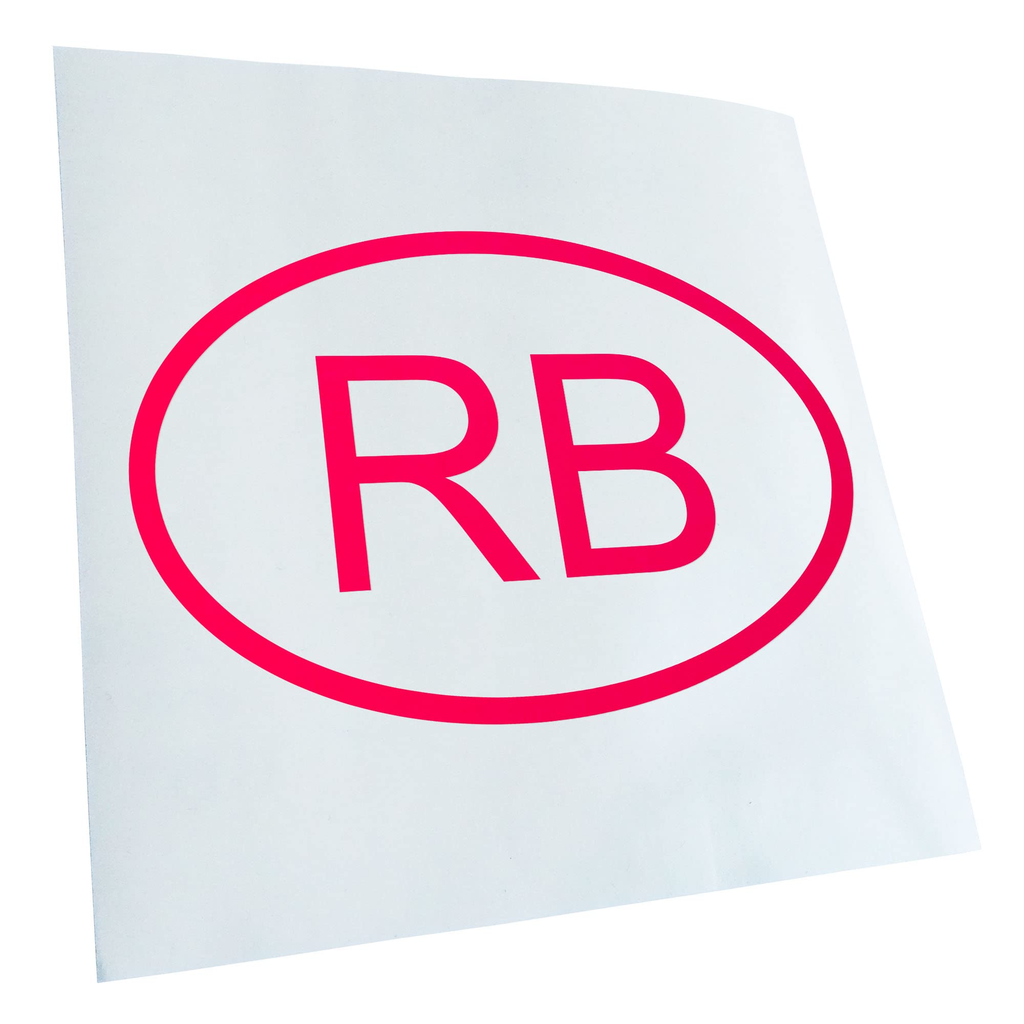 Kiwistar - Car Sticker - Neon Pink - 30 x 20 cm Botswana RB - Rear Window Car Sticker Weatherproof for Car Truck Moped Truck - Sticker Exterior Self-Adhesive Tuning Accessories for Window Vehicle