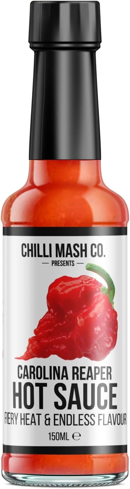 Carolina Reaper Hot Chilli Sauce 150ml - Chilli Mash Company - Vegan Citrus Hot Sauce Made with Mango, Passionfruit and the World's Hottest Chilli