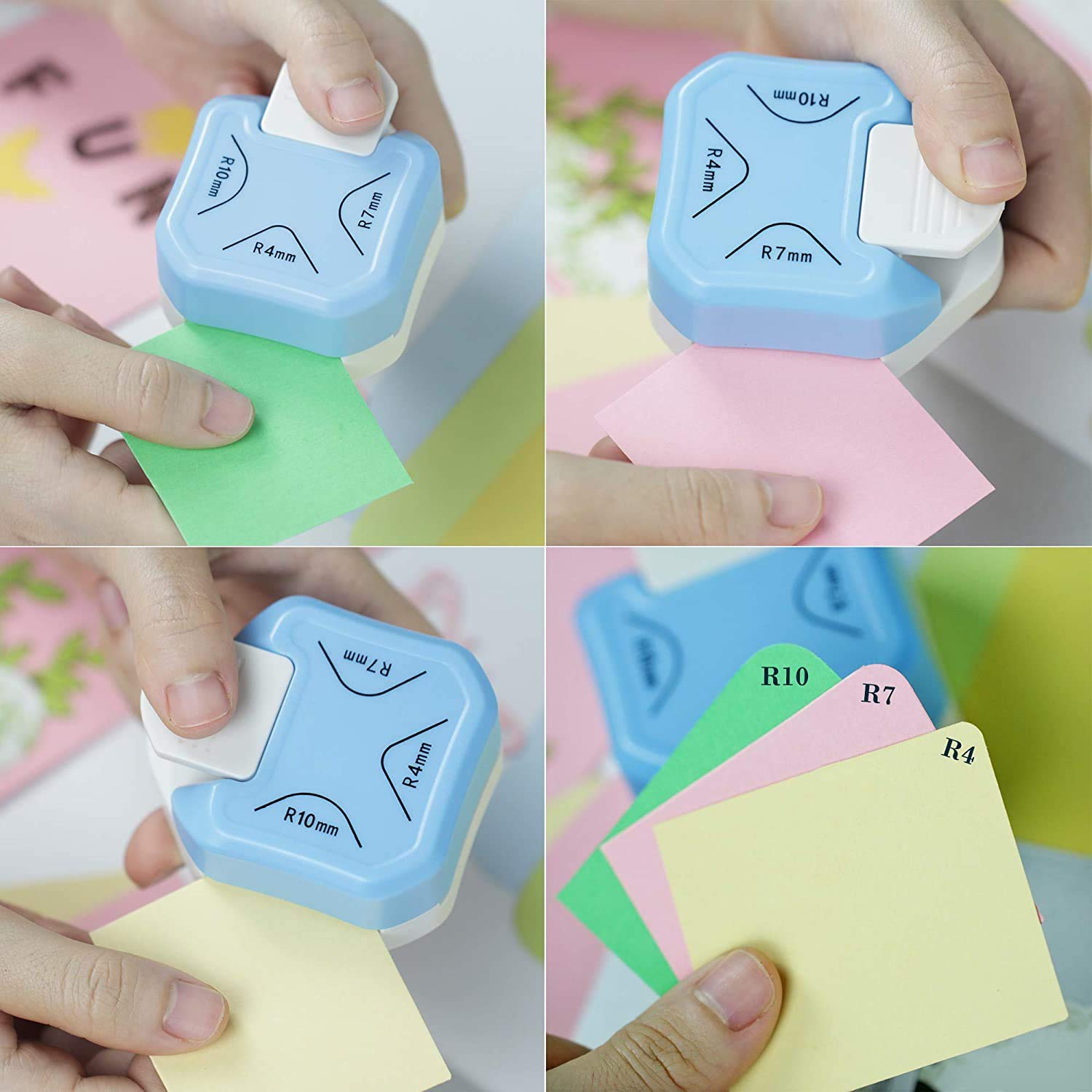 ArtBee® Round Corner Puncher 3 in 13 Way Corner Cutter for Paper Craft