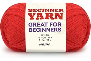 Soft 60g Red Wooble Yarn: Perfect for Beginners