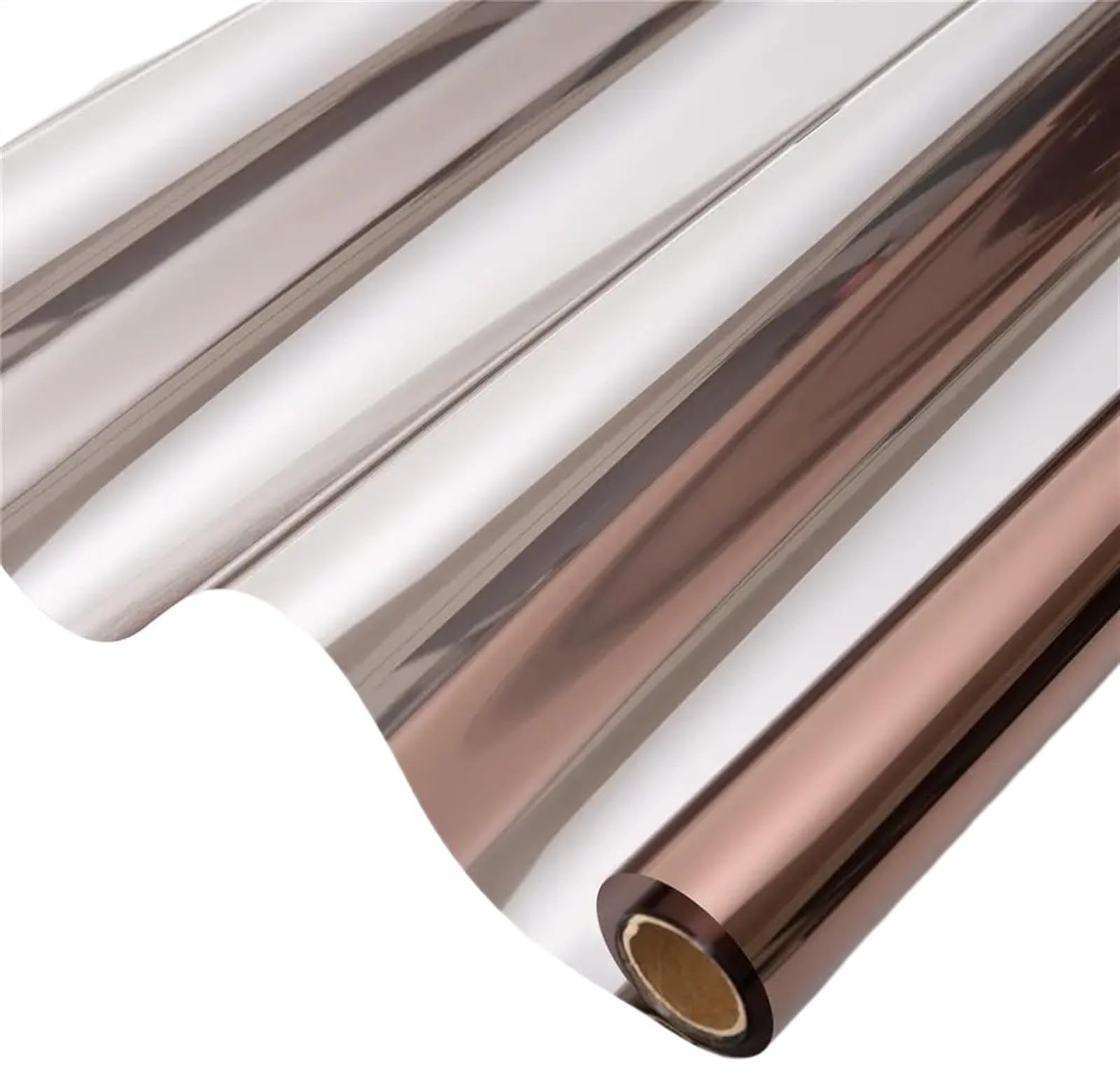 EJvkrbtx One Way Window Privacy Heat Film Multicolor Multiple Sizes(Brown-silver,40x500 cm)
