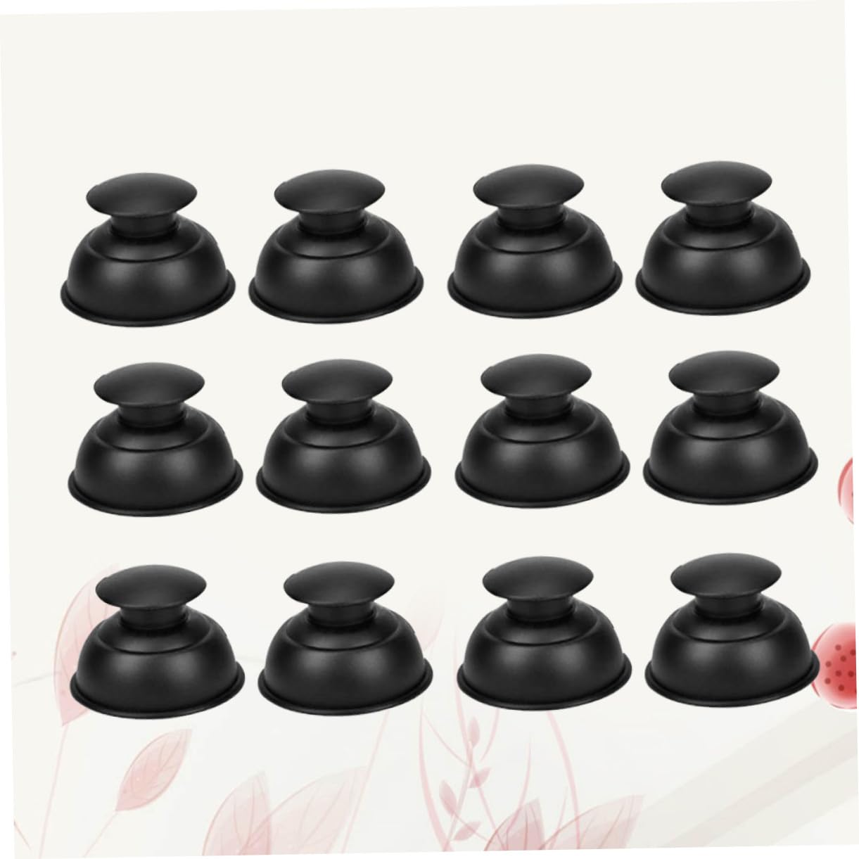 Lot De 12 Ventouses De Massage En Silicone, Thérapie Par Ventouses Sous Vide, Couleur Noire, Pour Soulagement Corporel, Adapté Hommes Et Femmes, Usage Et Détente Musculaire