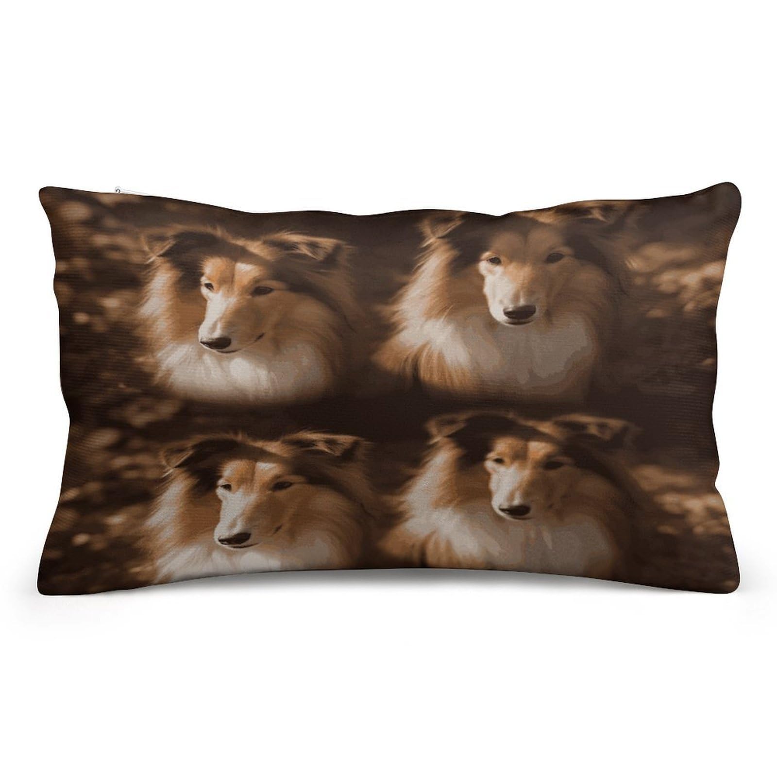 Wsoihfec Style Shelties Throw Pillow Covers Decorative, Pillow Cases Soft Plush, Modern Farmhouse Boho Cushion Cover For Bed Couch Sofa Living Room Spring Decor8 X12