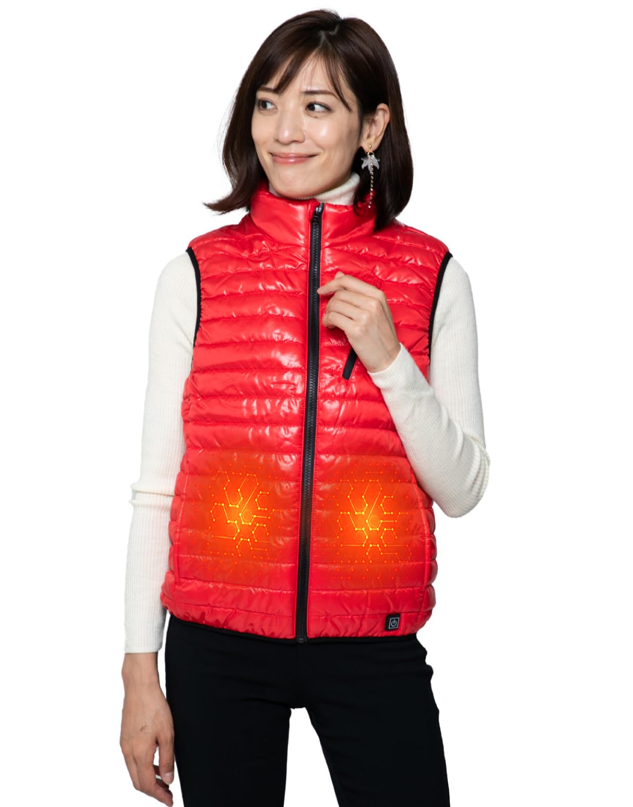 duerfusa Electric Heated Vest, Outerwear, Women's, Men's, Heater Vest, High Performance IC Heating, Domestic Manufacturer, 3 Temperature Adjustment, USB Powered, Lightweight, Washable, Motorcycle-picture-44