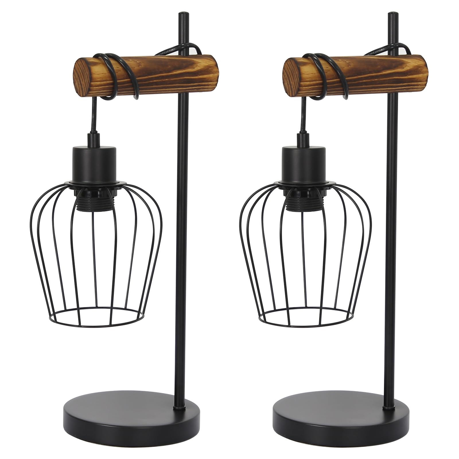 ZMH Tischlampe Holz