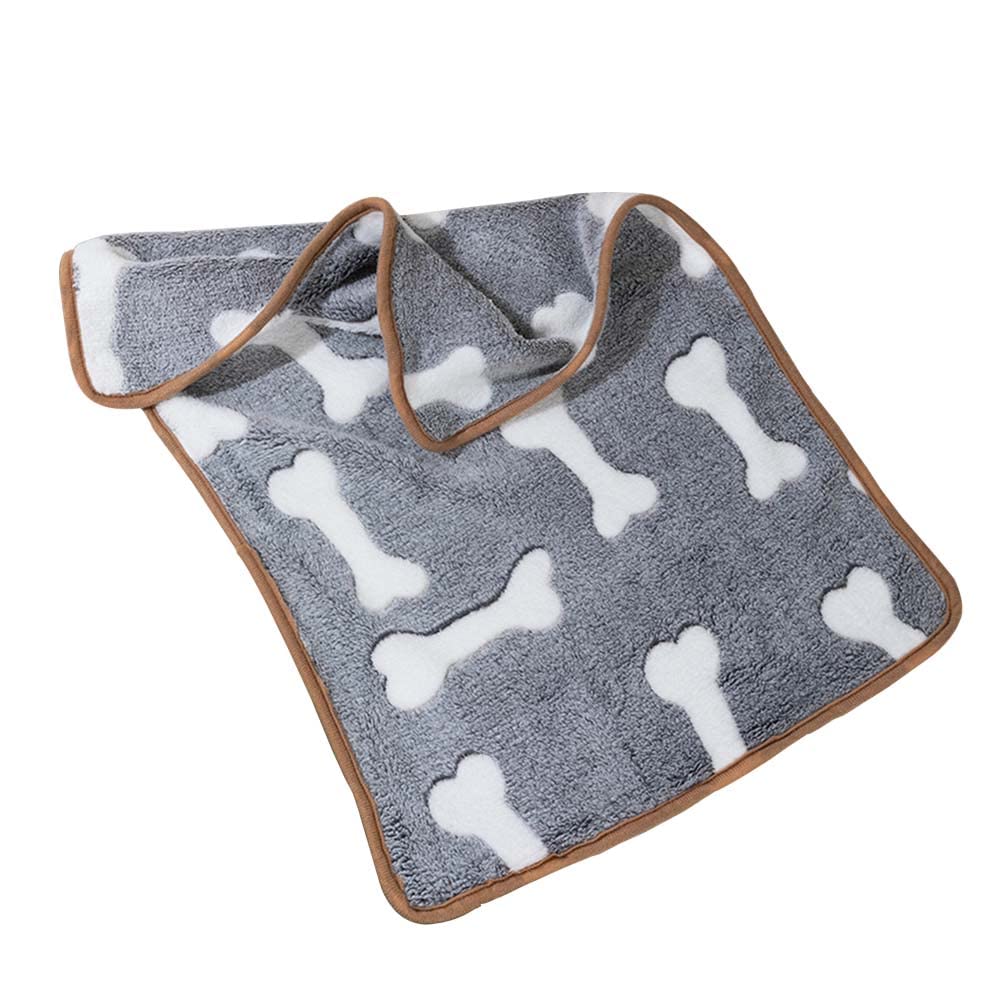 JZSPet Blanket Super Soft Fluffy Premium Cute Bones Cows Pattern Pet Blanket Flannel Throw for Dog Puppy Cat