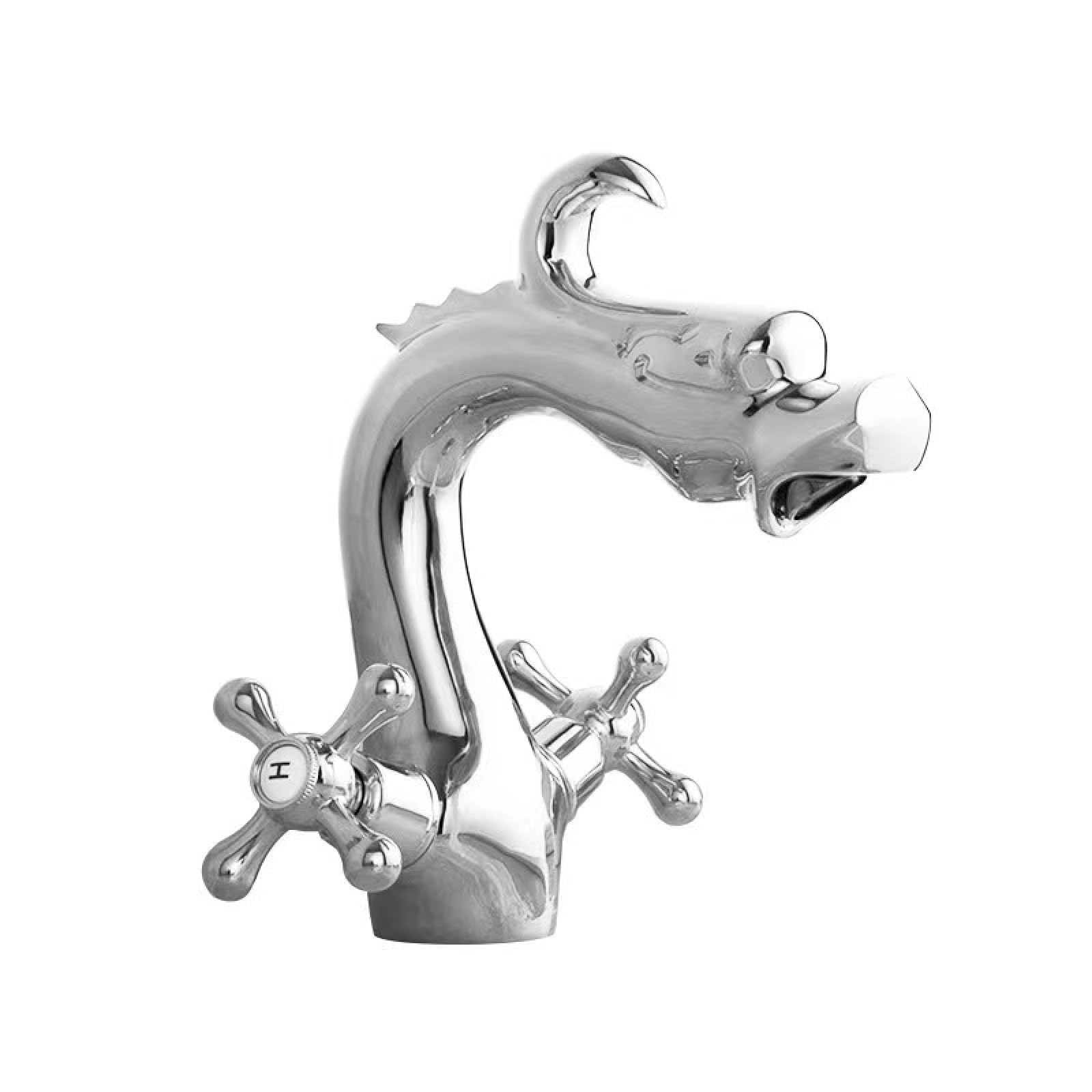 Fanjubei Electroplated Short Bathroom All-Copper Vintage Hot And Cold Basin Faucet