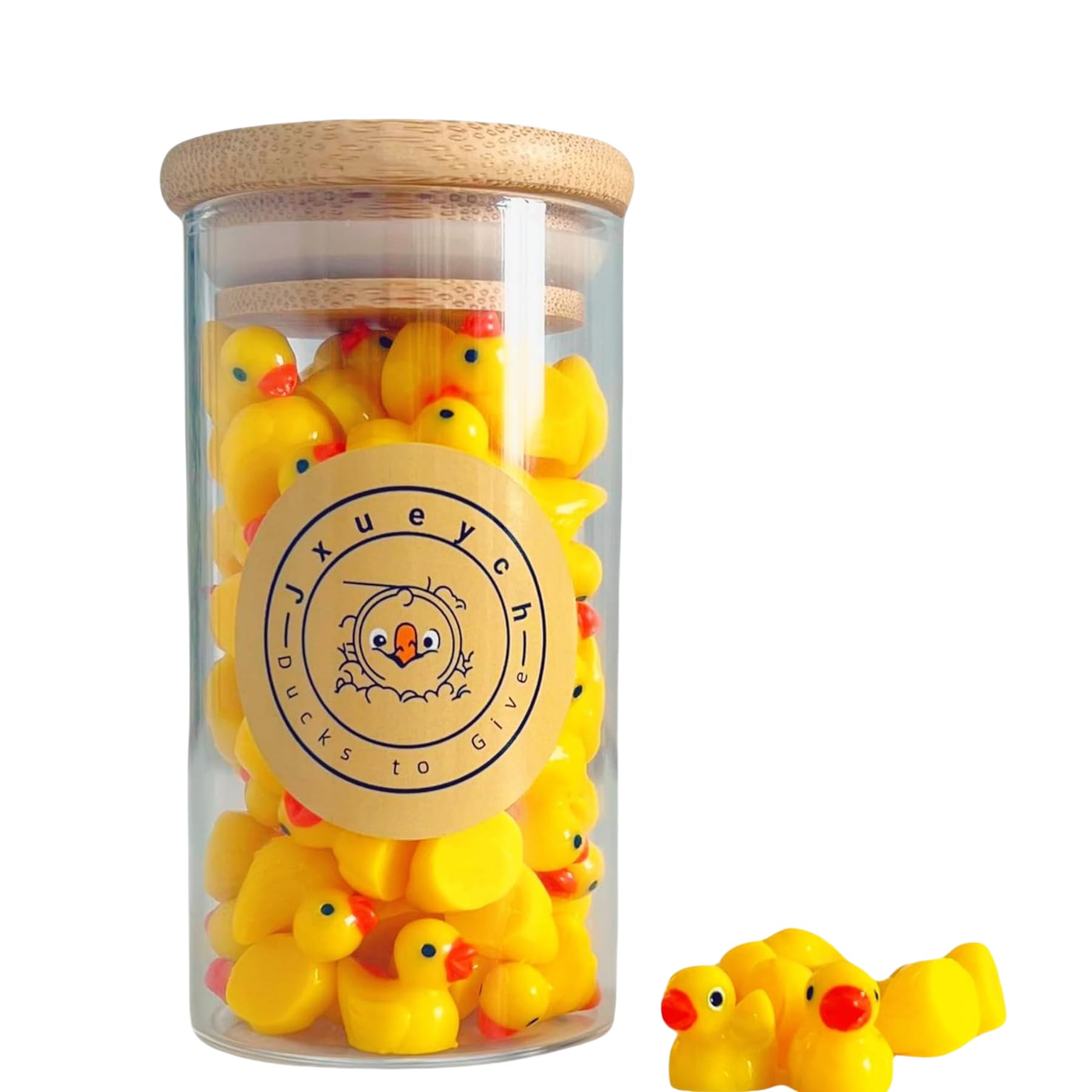 Amazon.com: Jxueych Jar of Ducks Gift Jar 7oz, Tiny Resin Luck