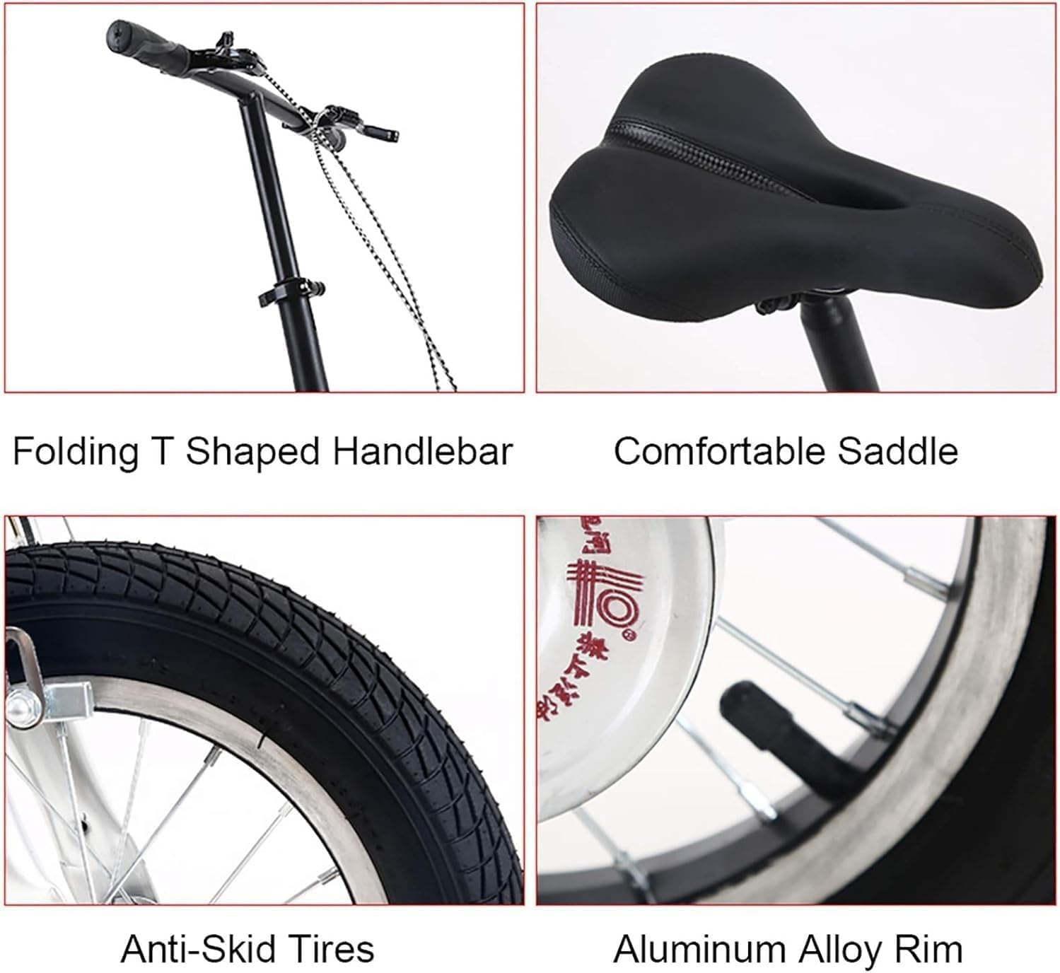 Bicicleta Plegable 12 Pulgadas para Adultos, Color C
