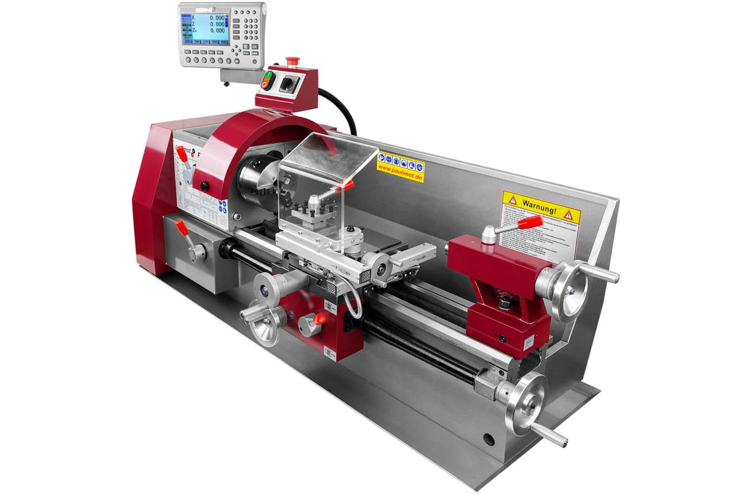 PAULIMOT Drehmaschine PM2500 mit 400 Volt Motor und Messsystem