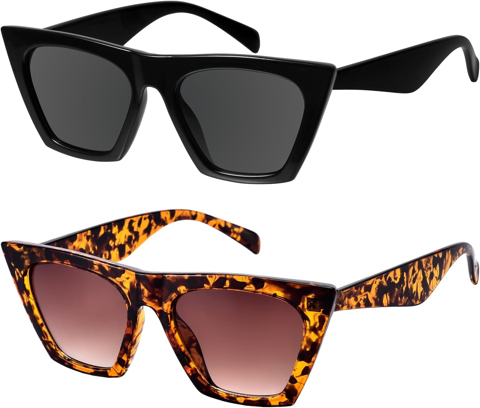 Square Cat Eye Sunglasses for Women Trendy Retro Cool MS51801