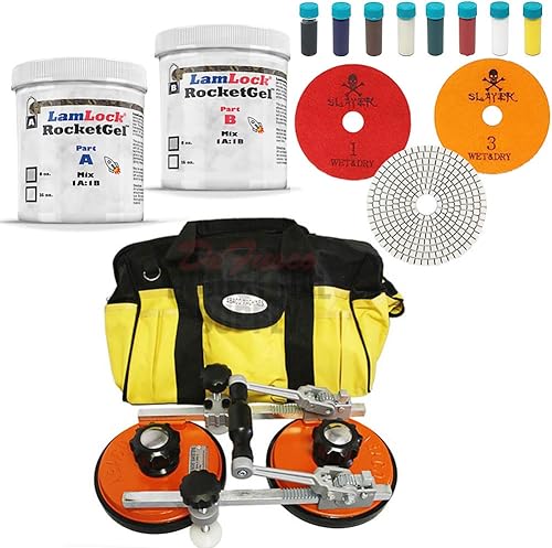 Abaco Ratcheting Seamsetter M2 - LamLock Seamsetting BUNDLE Hybrid For Stone - 4 ARTÍCULOS