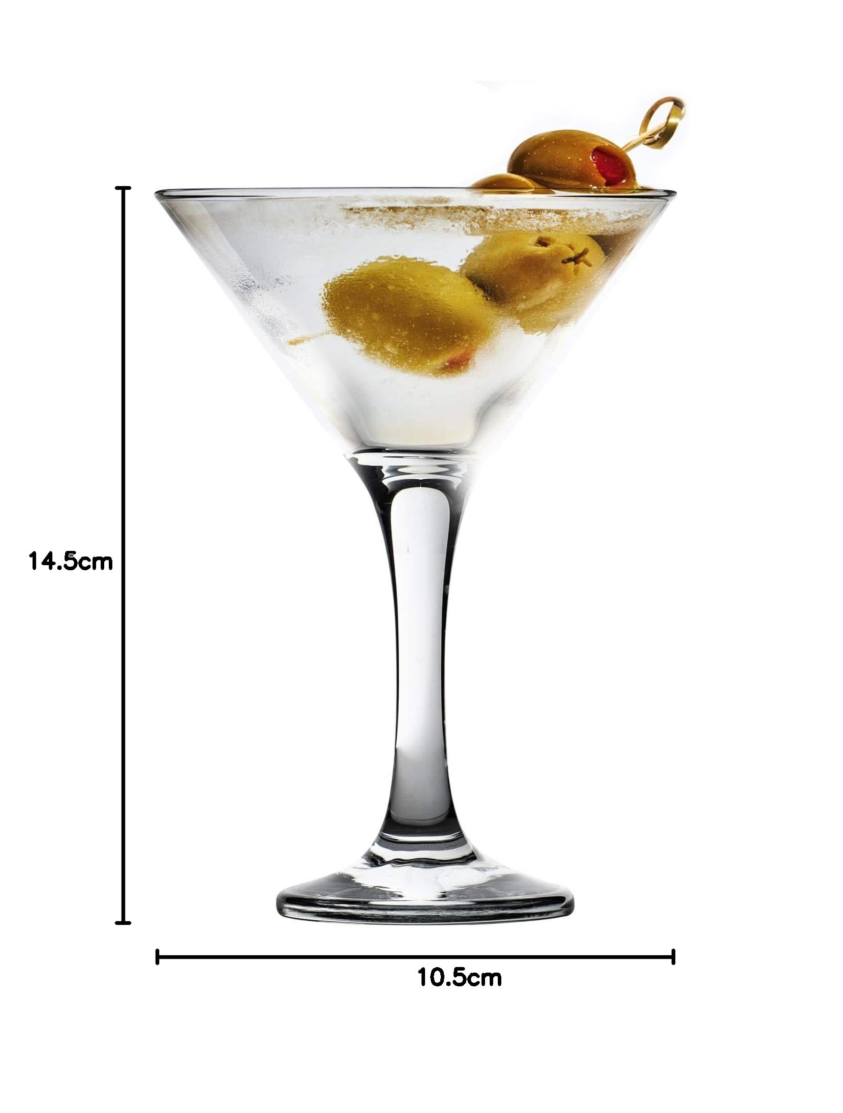 Rink Drink Verres à Martini - 175 ml - Paquet de 24 - Verres à Champagne à Pied Espresso Martini pour Cocktails, Gin, Vin pour Célébrations, Restaurant, Fêtes