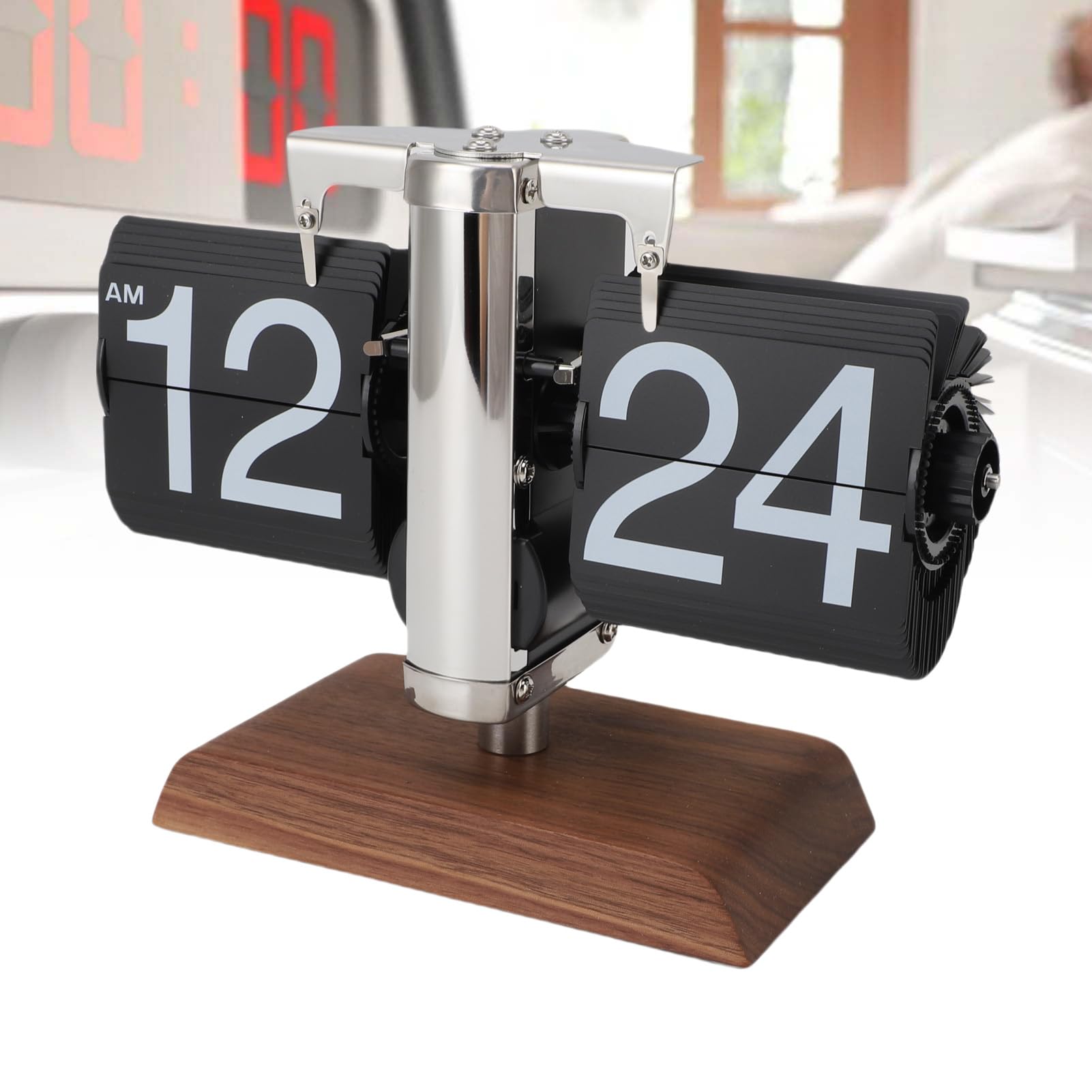 Chrees Retro-Uhr Zum Umblättern, Großes Zahlendesign