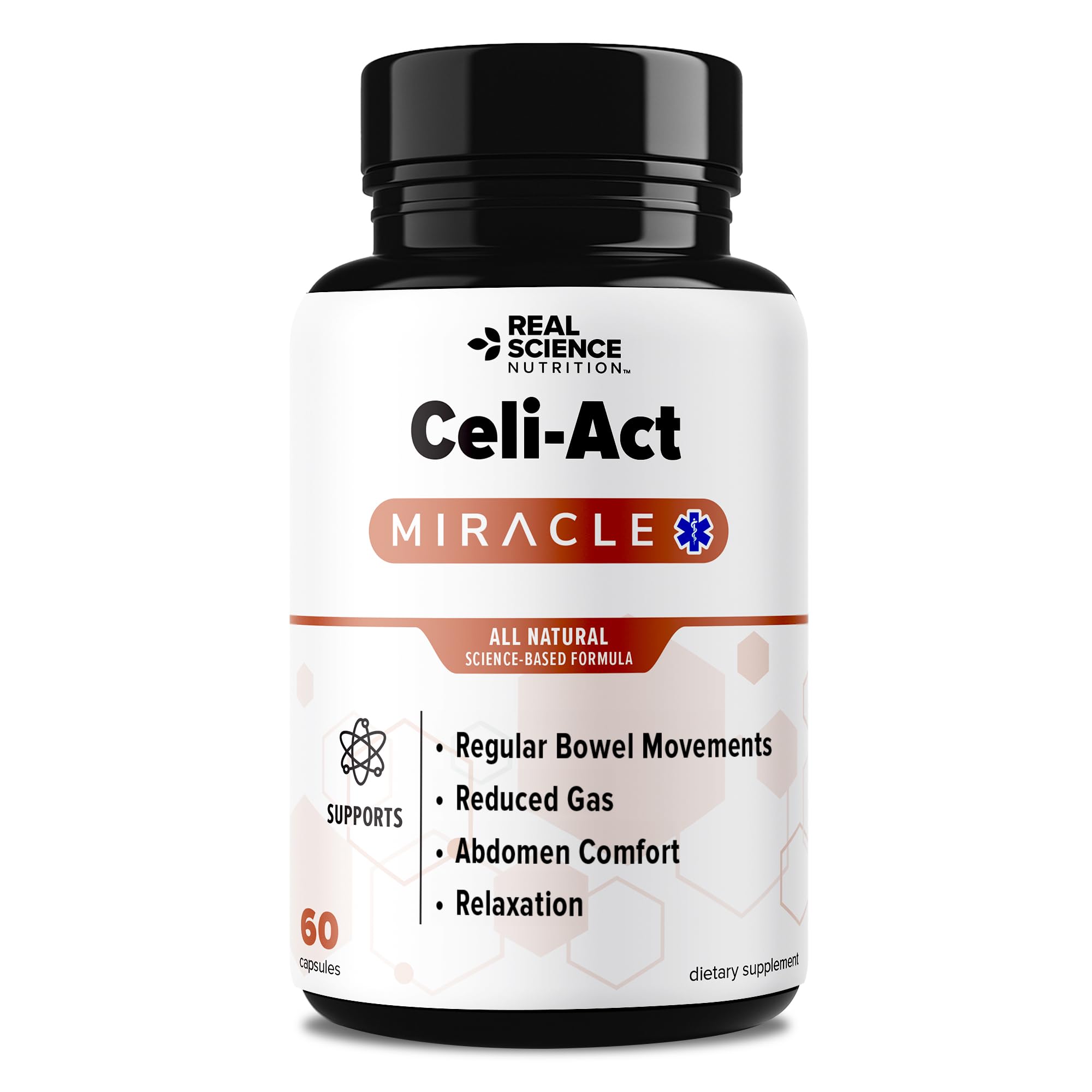 Real Science Nutrition Celi-Act Miracle is a Natural Supplement to Support Celiac Discomfort and Digestive Health