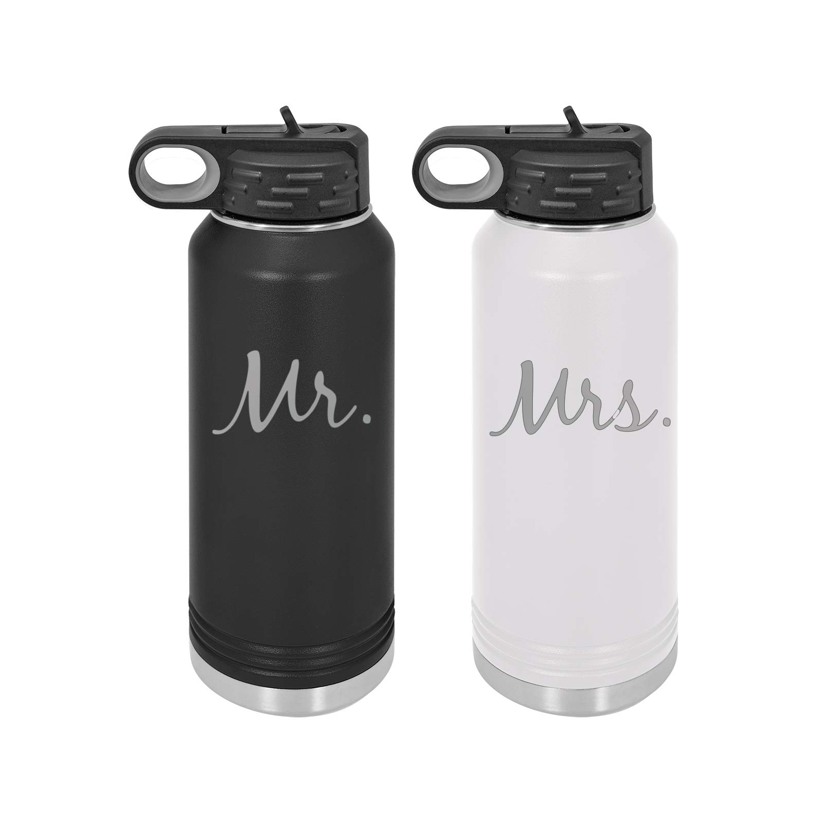 Amazon.com: Mr and Mrs - 32-Ounce Engraved Double Wall Insulated