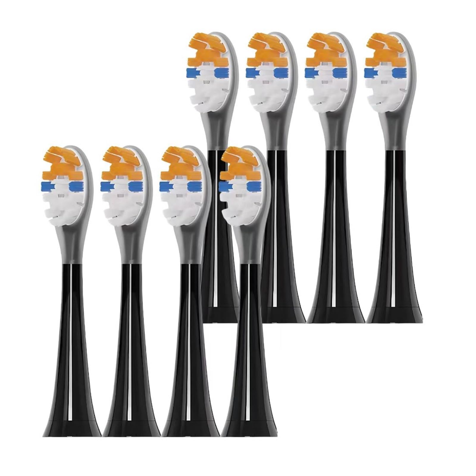 Spazzolino Elettrico Sostituisce La Testina Dello Spazzolino. Compatibile Con Philips Serie HX9996/HX999B/HX9093/HX9043/65 HX3/6/9 Gli Spazzolini Elettrici(8PCS Black)