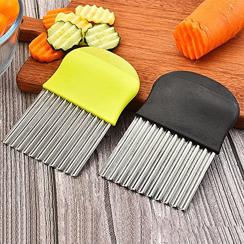 Pack of 2 Wave Cutters, Stainless Steel, Wave Cutters, Children, Potato Wave Cutter, Chips Wavy Edge for Vegetables, Potatoes, Onions, Cucumbers - Image 7
