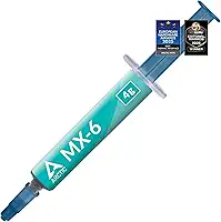 ARCTIC MX-6 (4 g) – Pasta térmica de melhor desempenho para CPU, consoles, placas gráficas, laptops, condutividade térmica muito alta, longa durabilidade, não condutora