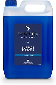 Concentrated Antibacterial Surface Cleaner 5L - 501 Dilution Multi-Purpose Disinfectant Sanitiser for Kitchens Food Prep Hard Surfaces - Vegan Alcohol Free
