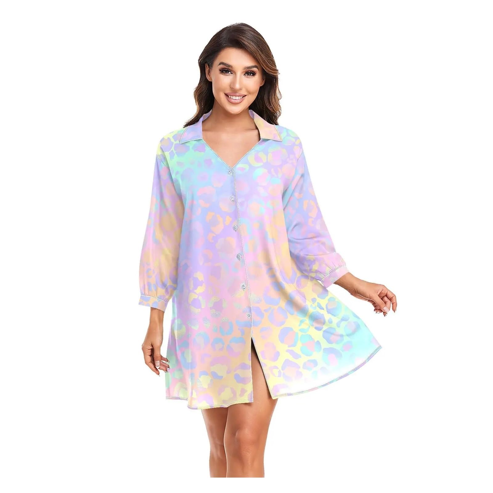 Bikini Cover Ups Bikini Cache Femmes Chemises de Plage Maillot de Bain été Tunique à Manches Longues Maillots de Bain Tenues(01,M)