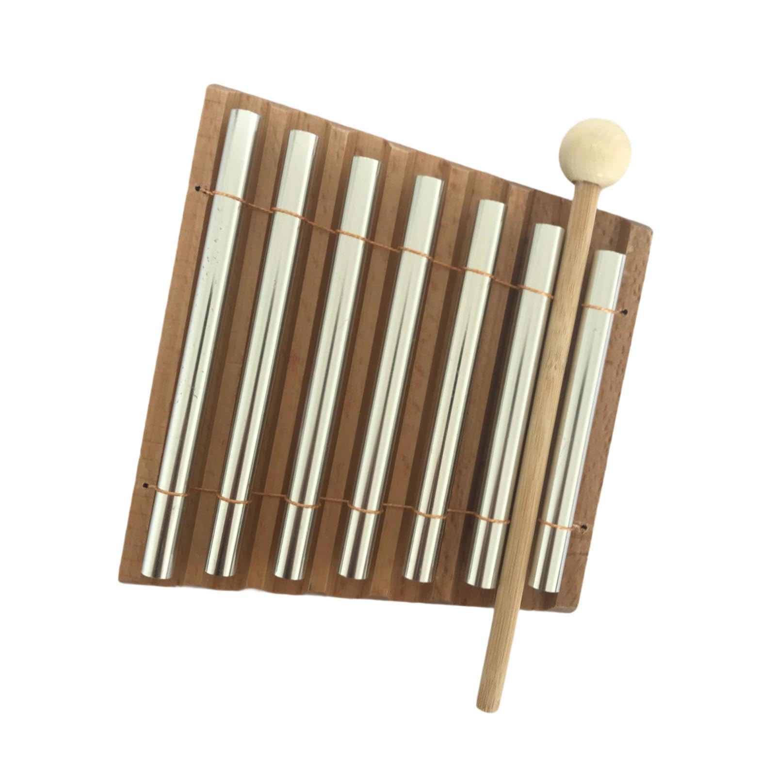 Gralara Carillon à Main avec Maillet, Jouet Musical, Instrument de Percussion, Cadeau pour La Gestion de Classe, 7 Tons