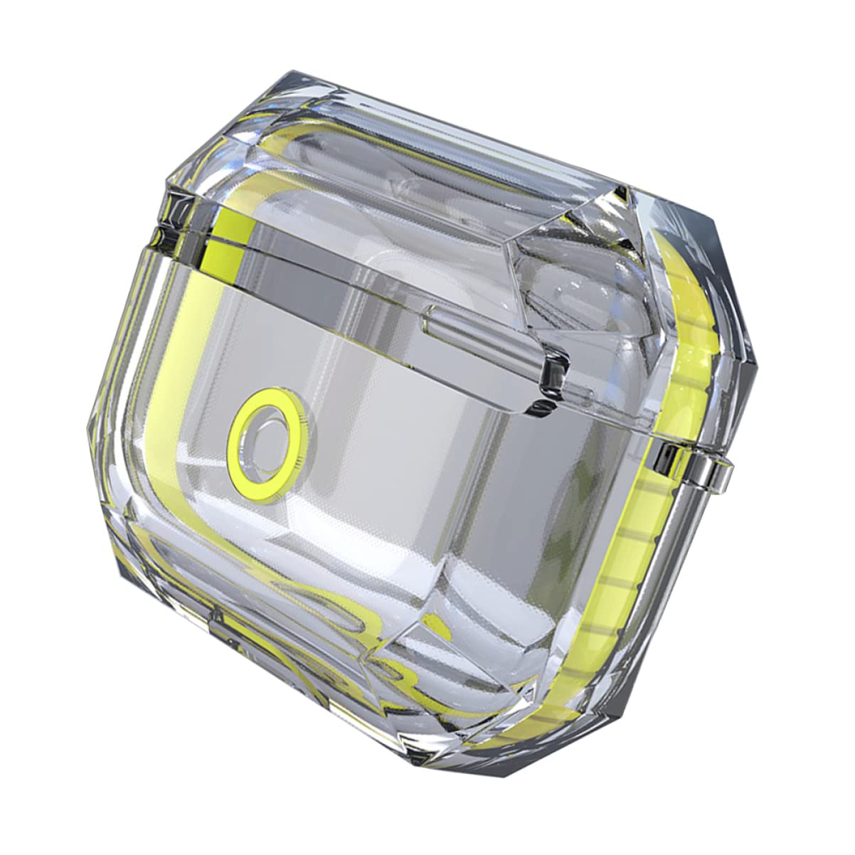 Gatuida 3pezzi Custodia Protettiva Trasparente Tpu Per Auricolari Wireless Compatibile Con Pro Resistente Agli Urti e Ai Graffi Colore Giallo Fluorescente Per Uso Quotidiano e Attività