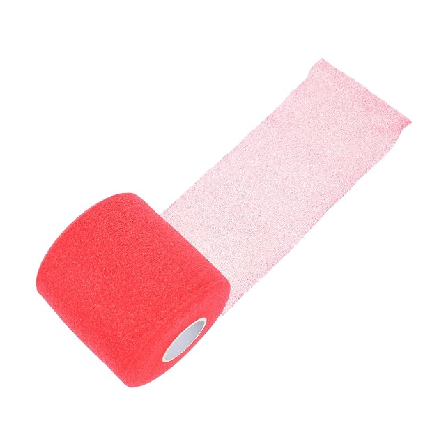 PartyKindom Athlete Tape for Badminton Racket Sports Tape Sponge Elastic Wrap Cuttable Breathable for Injuries