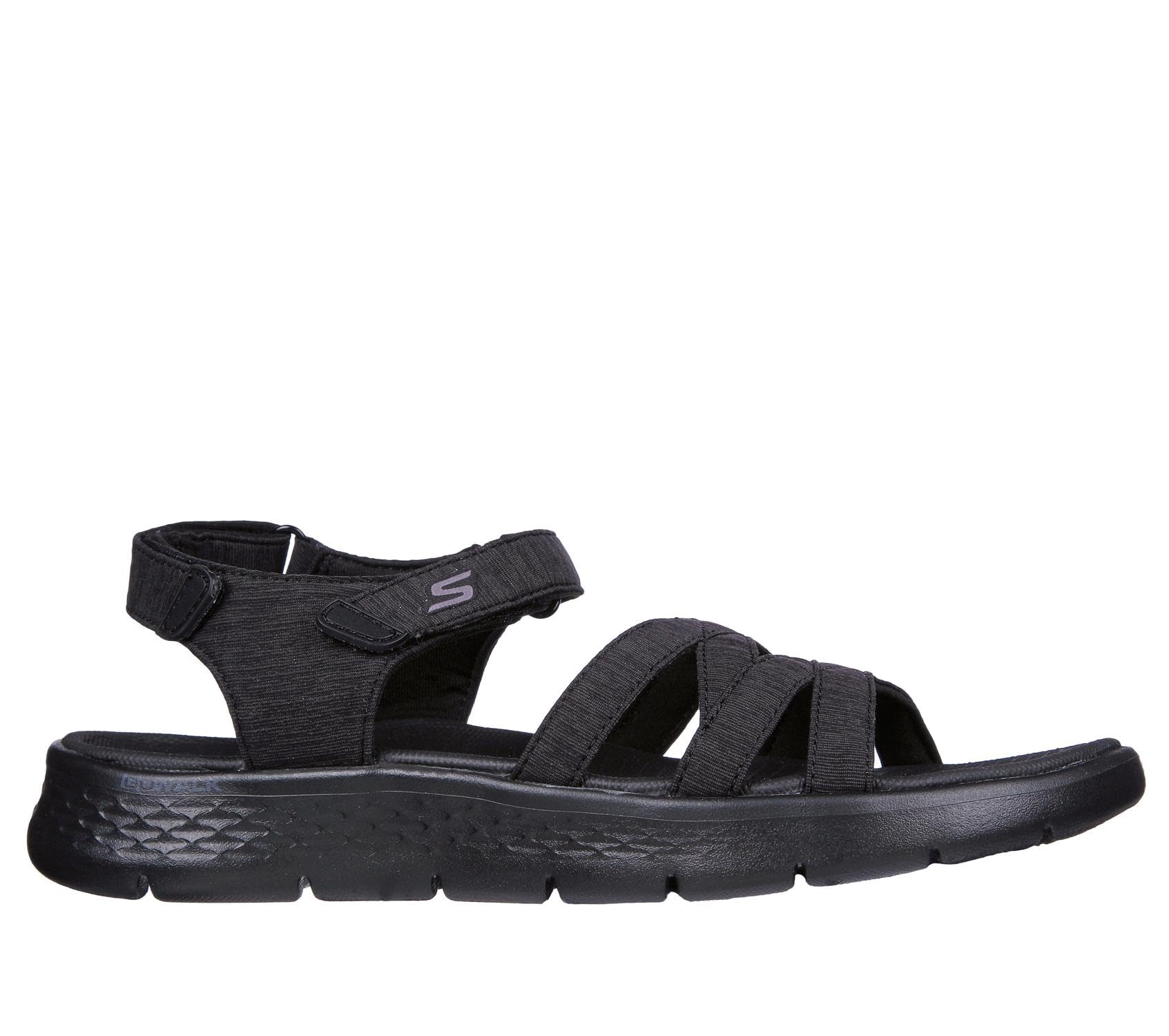 Skechers Women's GO Walk Flex Sandal, Black Textile, 3 UK