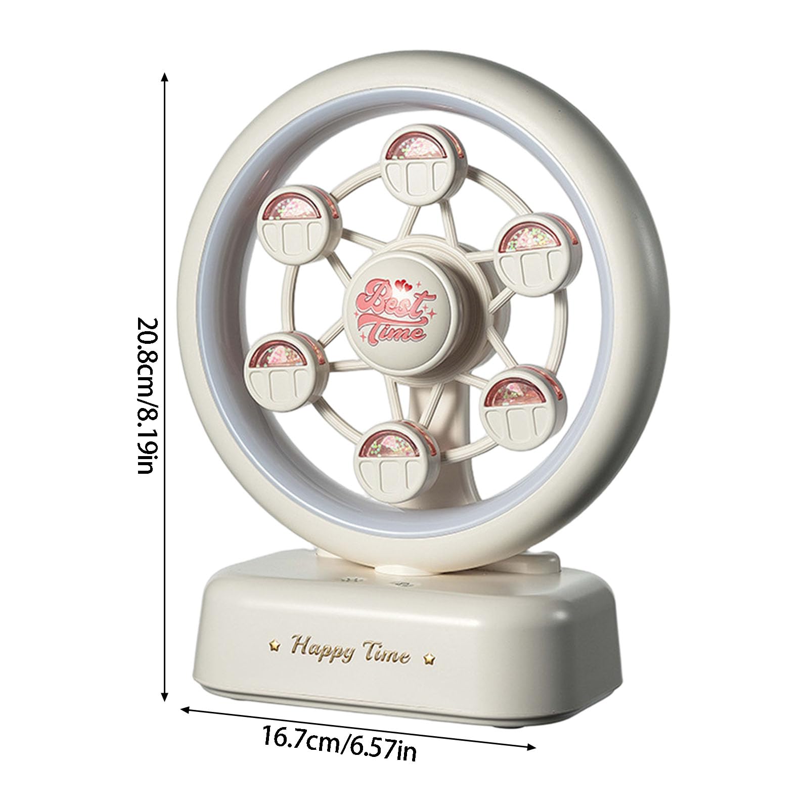 Rotante a forma di ruota panoramica LED lampada da notte con built-in in Music Box ed effetti di luce di sincronizzazione adatto per regali decorazioni natalizie luci