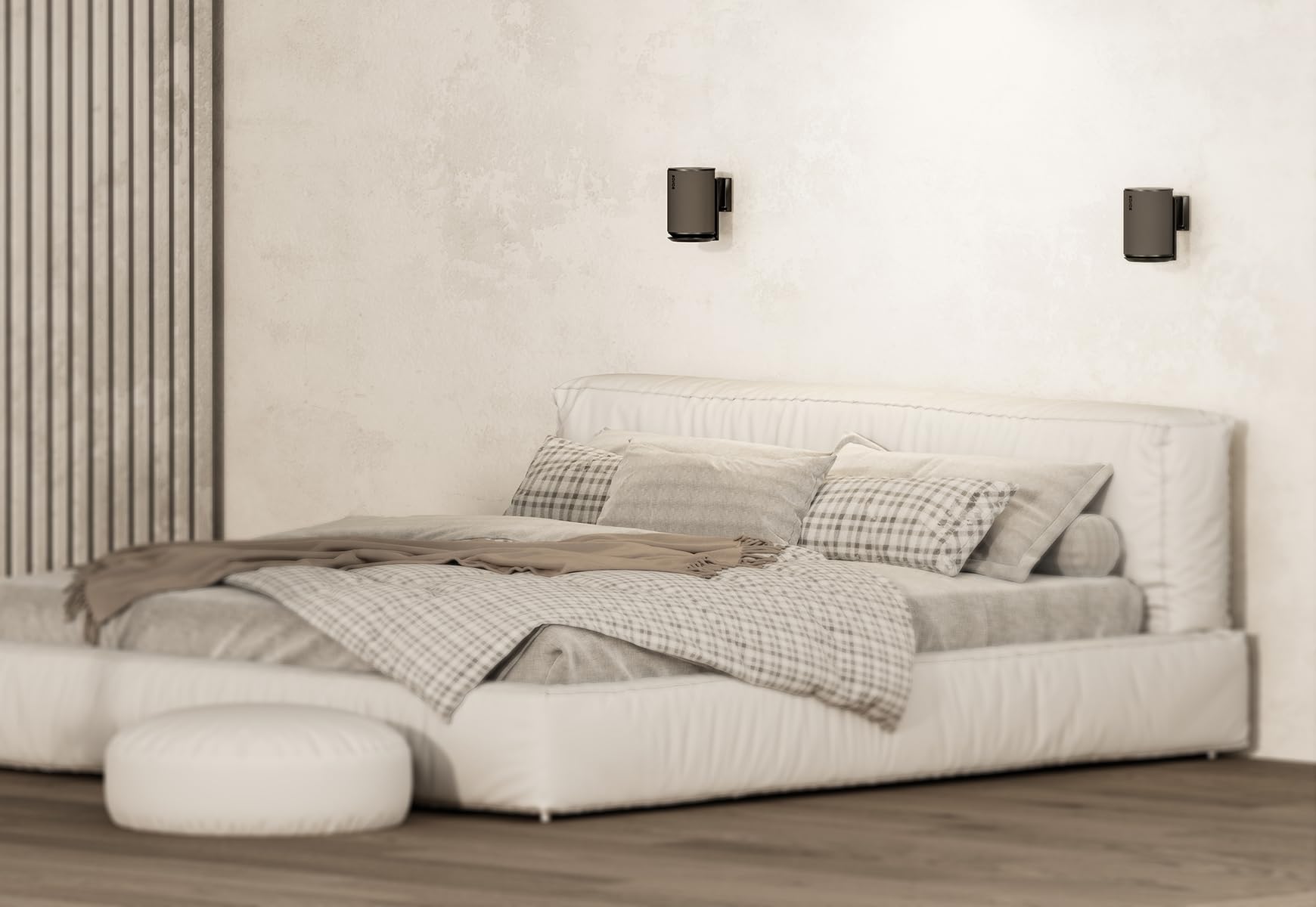 my wall HS40L - Soporte de pared para altavoces SONOS Era 100 (inclinable, 2 unidades), color negro