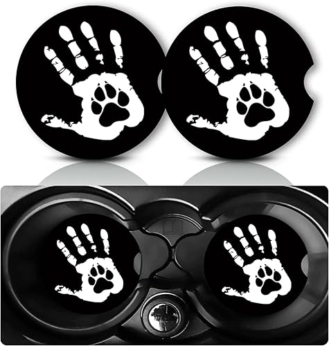 Miniatura 34 de Paquete de 2 posavasos con diseño de Driver Picks The Music, cintas de casete retro, regalos para mujeres y hombres, tapete interior del vehículo,