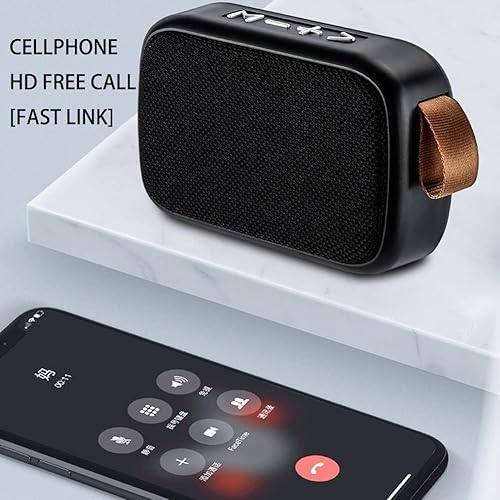 Miniatura 4 de Cuifati Altavoz Bluetooth Subwoofer estéreo portátil USB Mini altavoz con radio FM volumen más fuerte sonido estéreo nítido bajo rico (azul)