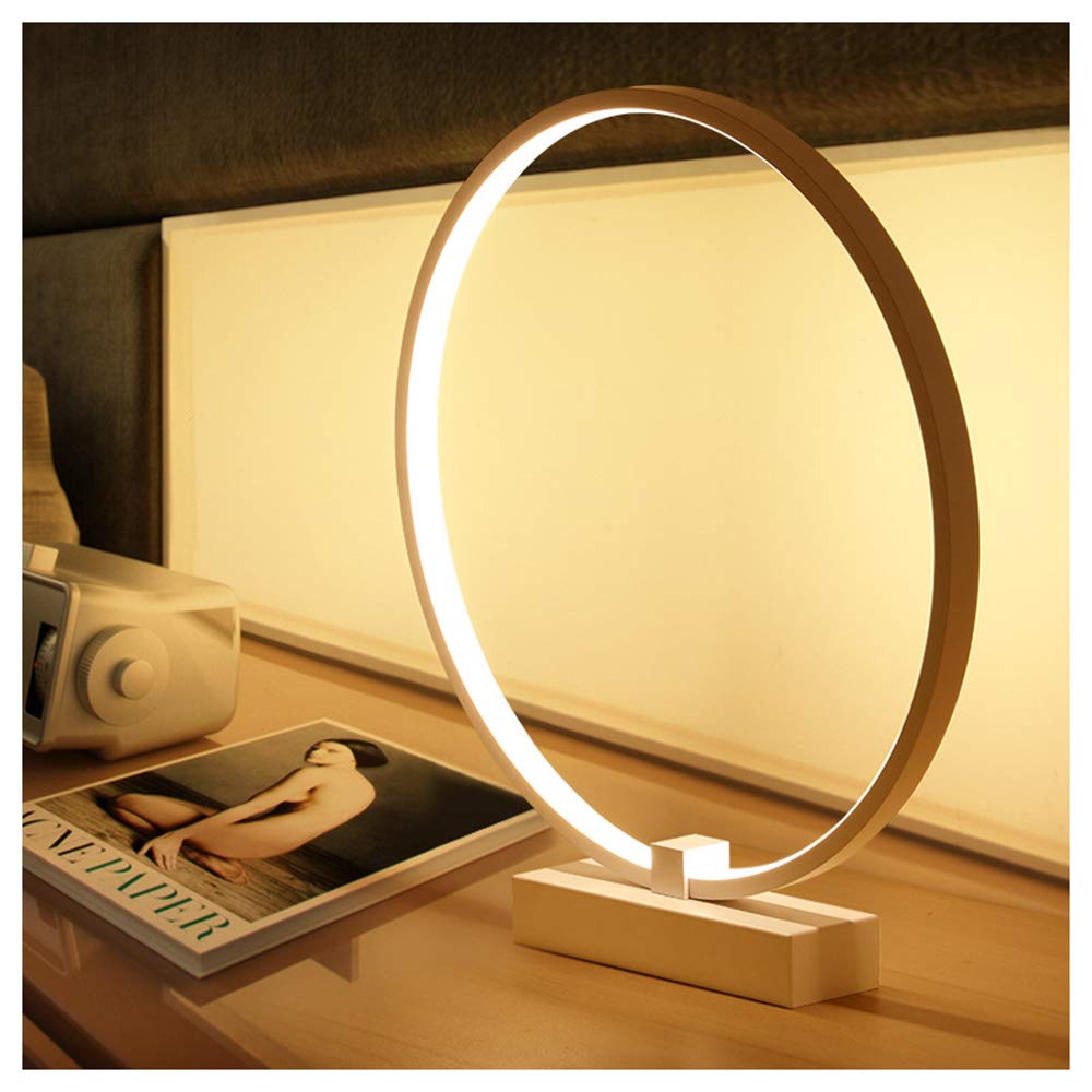 Lampada Da Tavolo A LED Twist Wave 6W - Dimmerabile 3000K/4500K/6000K - Design A Spirale In Acrilico Con Base Metallica - Bianca Per Camera Da Letto E Soggiorno