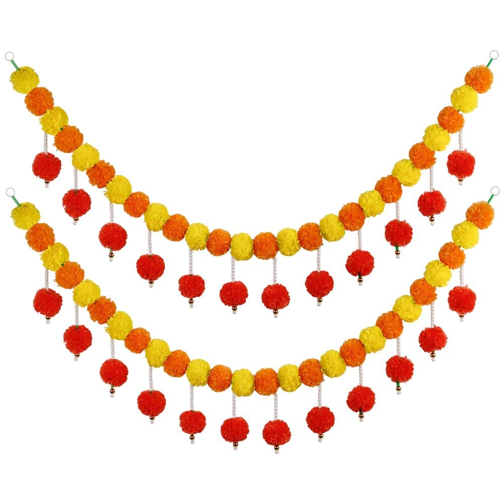 Pendentifs de fleurs artificielles de souci supérieur pour décors muraux d'exception