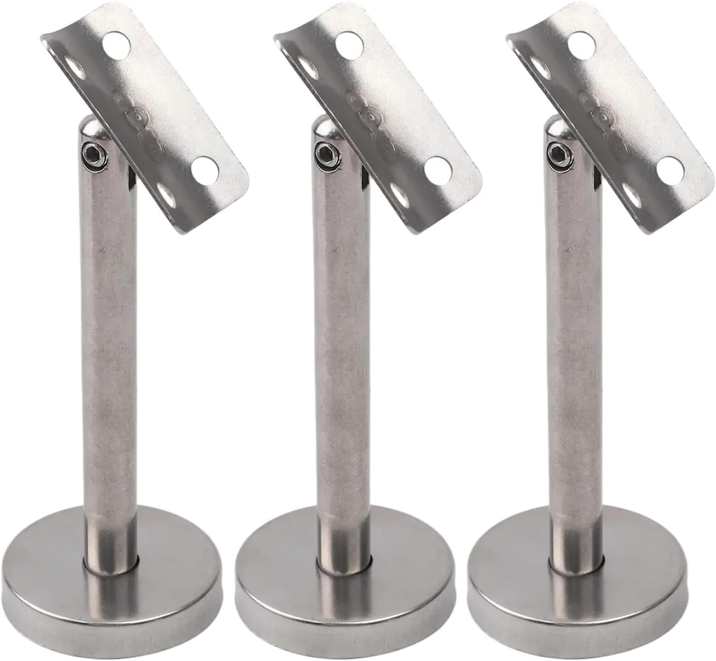 3 Pcs Home Improvement Adjustable Stair Support Handrail Bracket Commercial Setting Robust Design for Stairways, Office Stair(100mm-A)