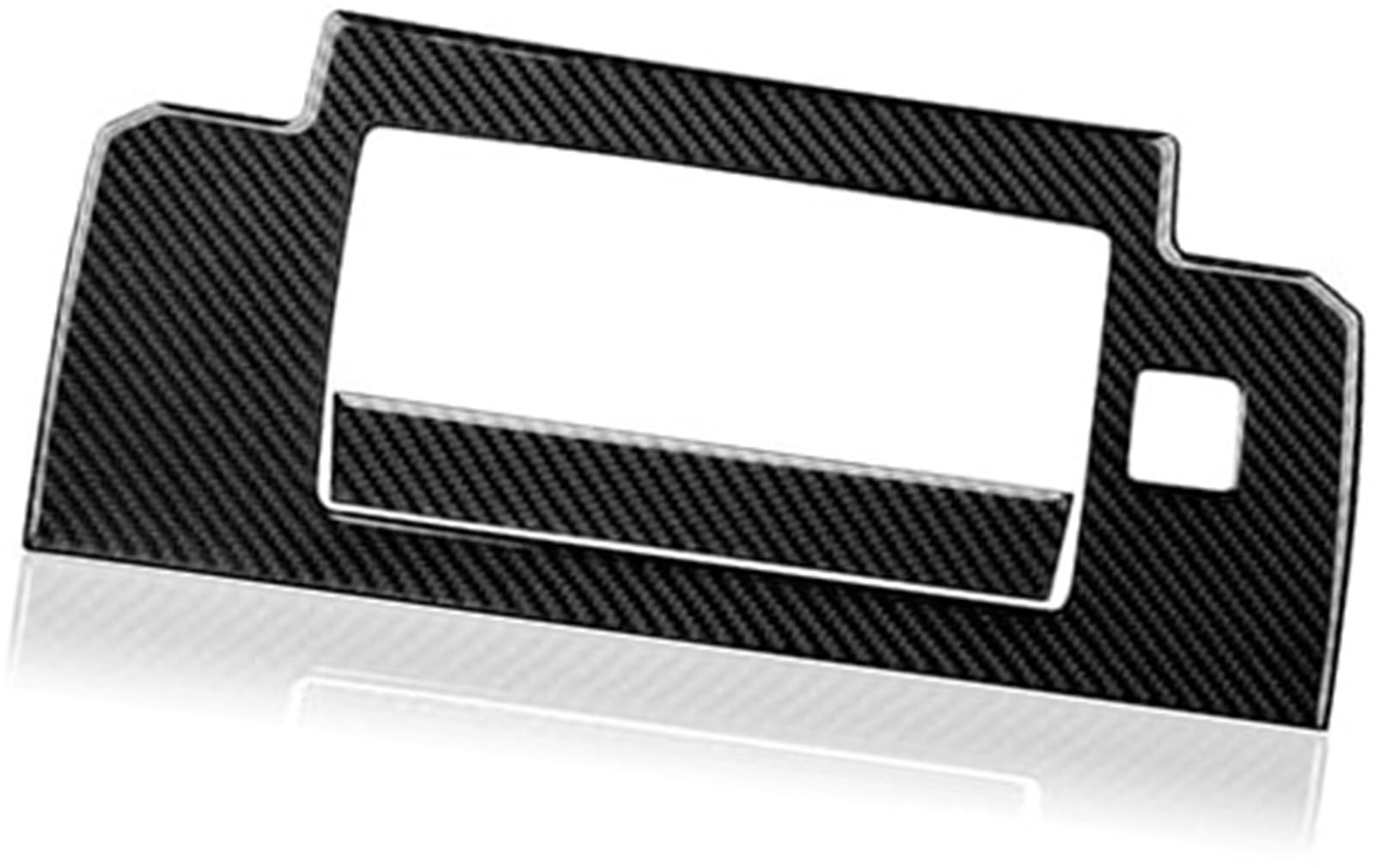 Wivplex Wykończenie panelu zmiany biegów Naklejki samochodowe Tylny schowek z włókna węglowego Naklejka wewnętrzna, dla Chevy, dla Silverado, dla listwa ozdobna deski rozdzielczej samochodu