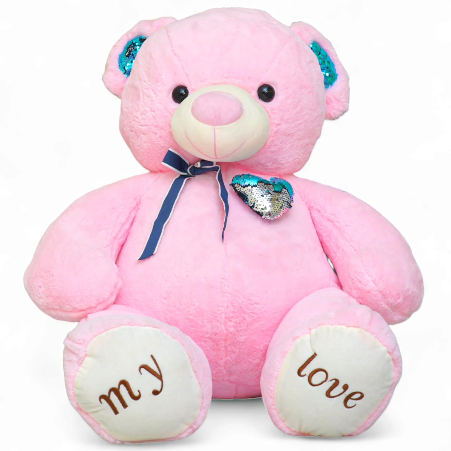 See full amazon price history chart for 4 feet Pink Teddy Bear, Huggable Size, Perfect for Gifting, Cute, Blue Heart, Genuine Premium Ultrasoft Quality Big, A Perfect Valentines/Birthday Gift for Girls Boys Kids 4 feet Pink Teddy Bear, Huggable Size, Perfect for Gifting, Cute, Blue Heart, Genuine Premium Ultrasoft Quality Big, A Perfect Valentines/Birthday Gift for Girls Boys Kids (B0CR98GPDH) Amazon Price History, Amazon Price Tracker