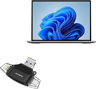 BoxWave Smart Gadget Compatible with Alldocube GT Book 13 - AllReader SD Card Reader, microSD Card Reader SD Compact USB - Jet Black