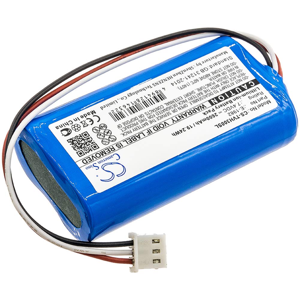 TECHTEK baterías Compatible con [Televes] H30FLEX sustituye E-1982