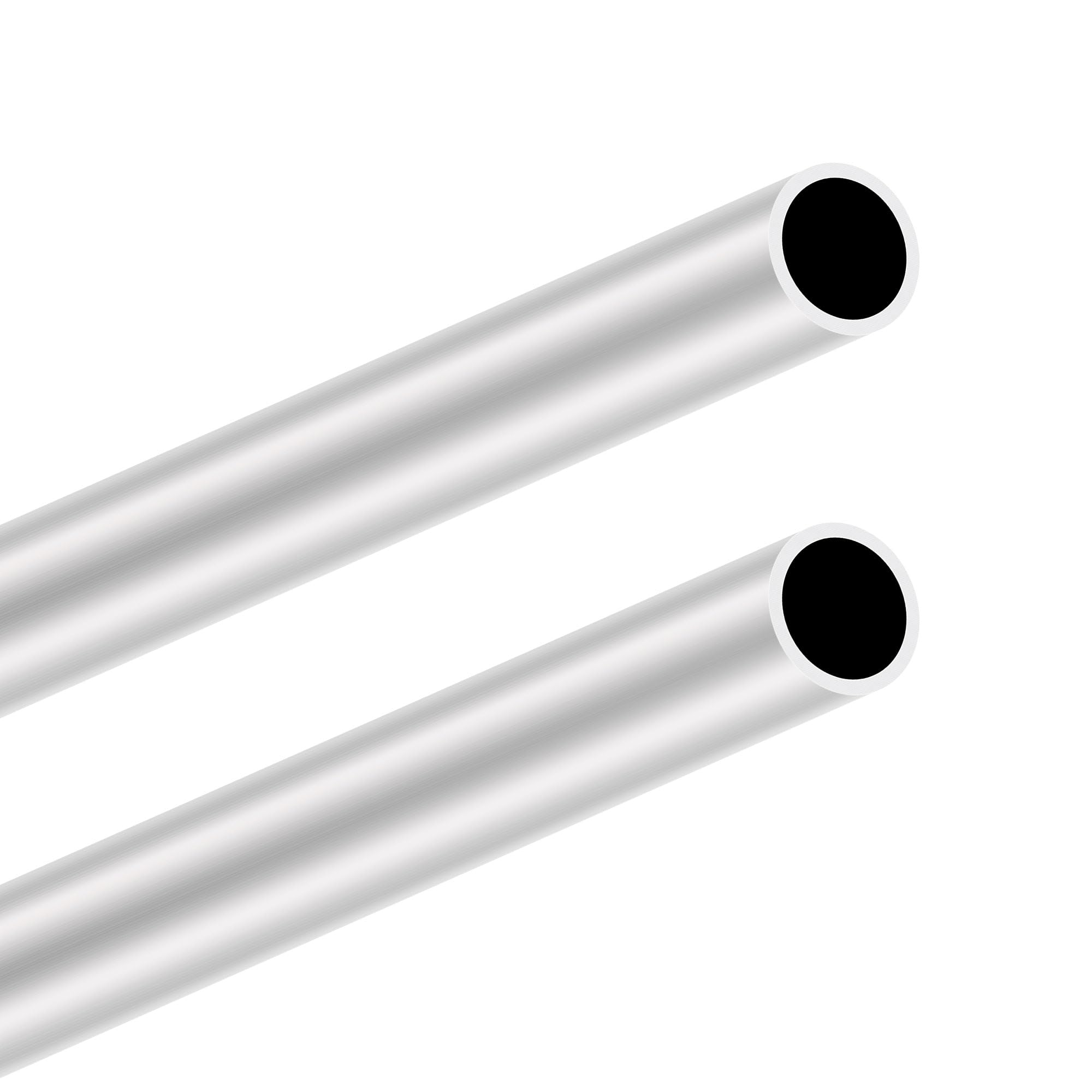 LAVMHAB 6063 Aluminum Tube 26mm OD x 2.0mm Wall Thickness 300mm Length, Aluminum Round Tubing Seamless Straight Pipes (2pcs)