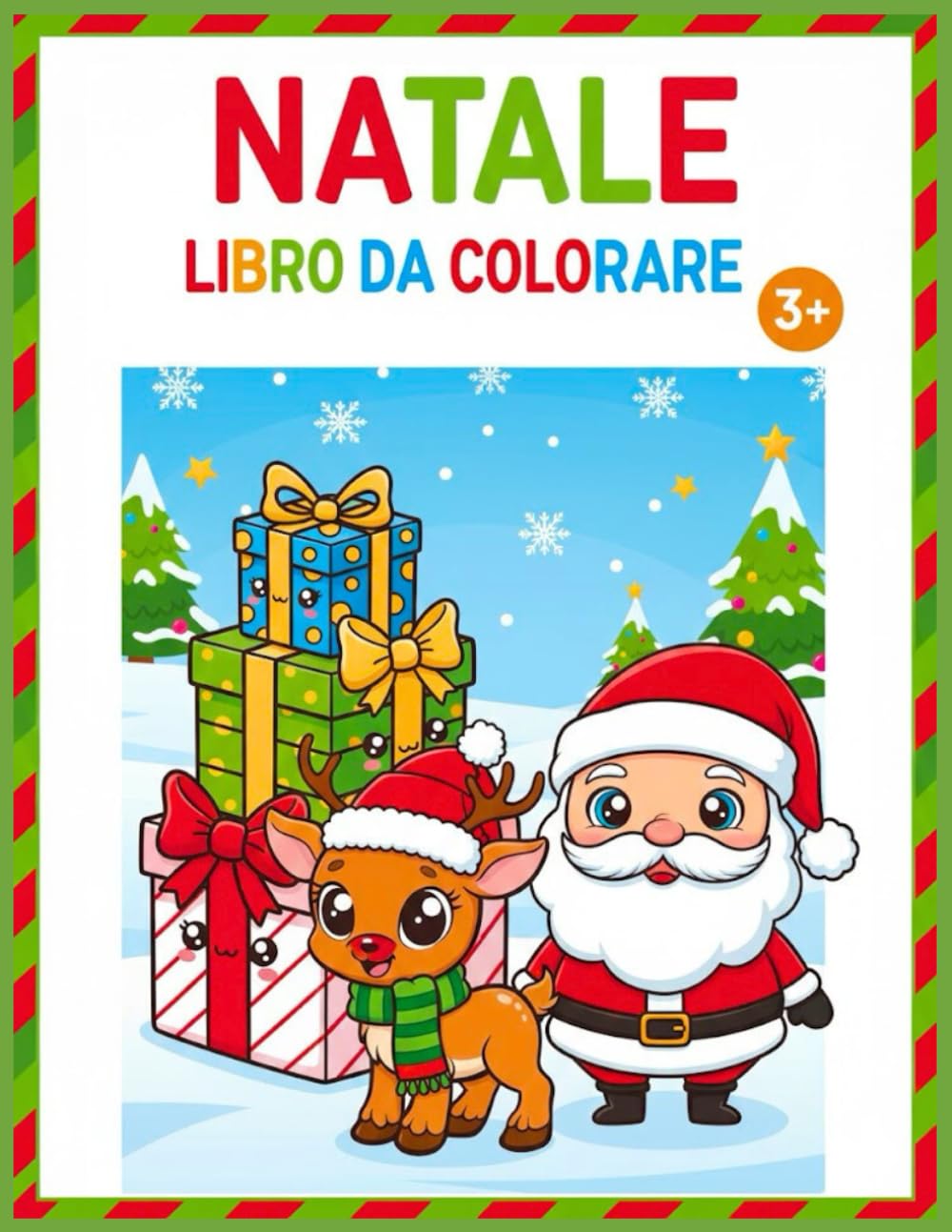 Natale - Libro da Colorare per Bambini: 70 Disegni Divertenti - Album da Colorare per Bambini