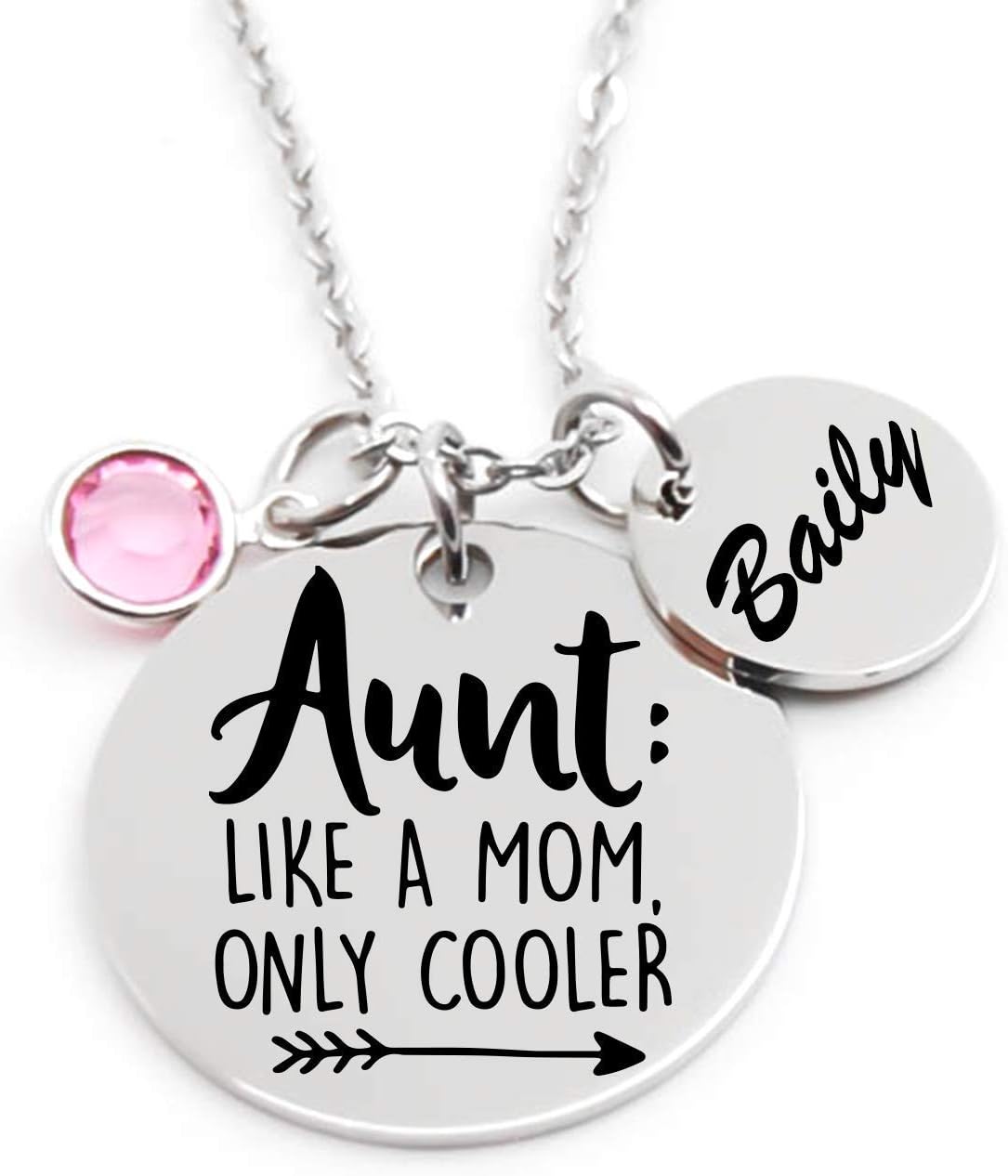 Aunt necklace, For Aunt, Sister, Aunt: LIKE A MOM, ONLY COOLER